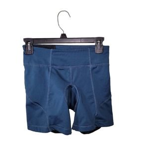Athleta Biker Hiker Workout  Women's Green Short Shorts Sz Small